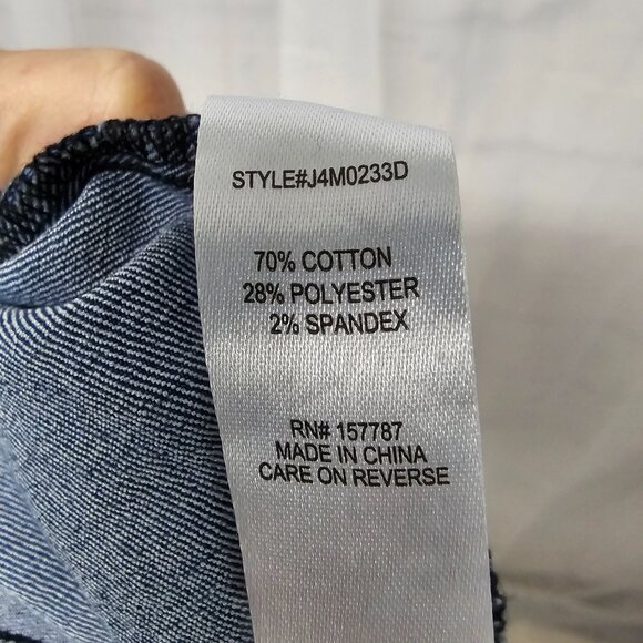 Jolie & Joy Tank Crop Chambray Strapless Smocked Festival M - Picture 9 of 11